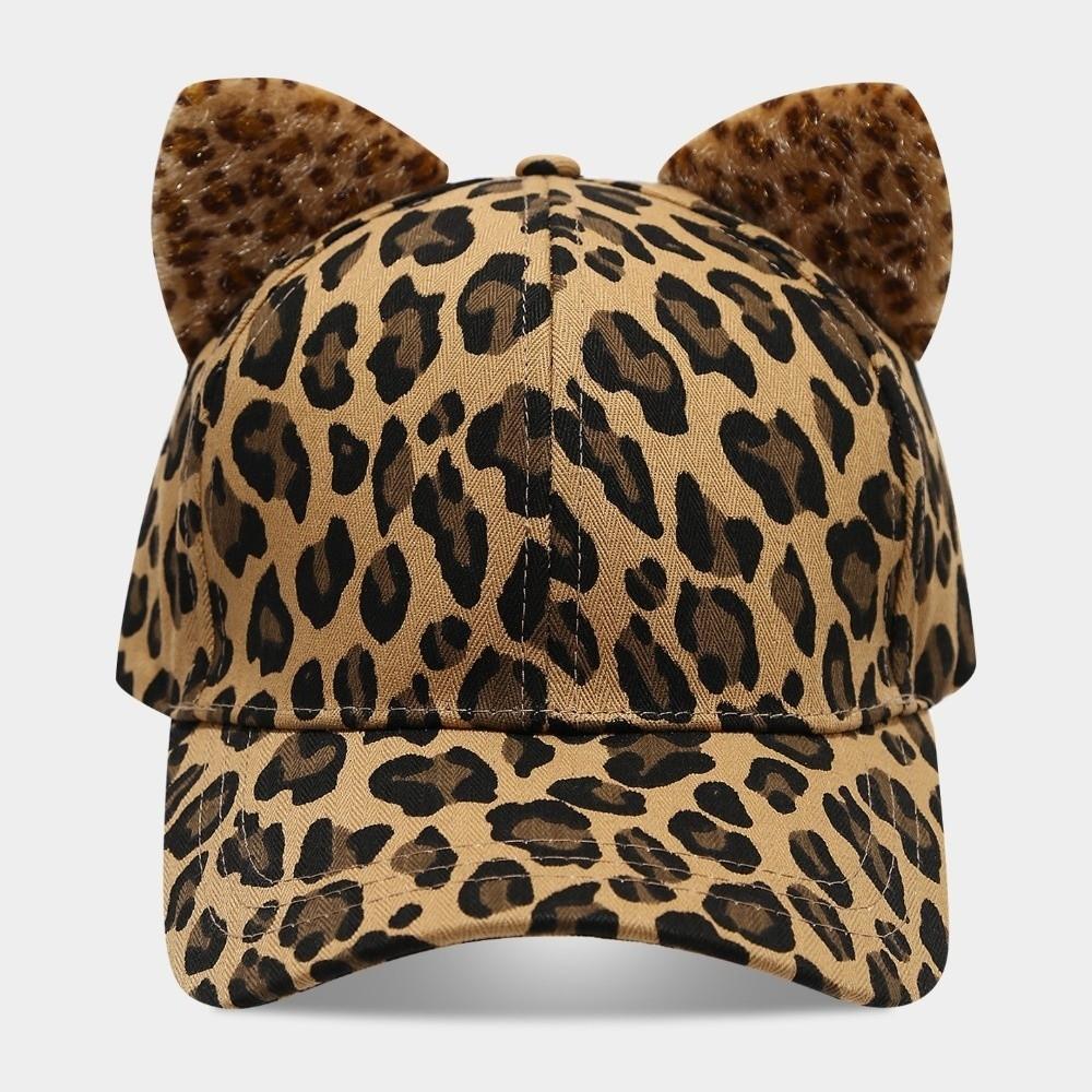 Casquette de Baseball à Oreilles de Chat Réglable Chapeau de Soleil en Coton Mode Chapeau à Bec de Canard Quatre Saisons