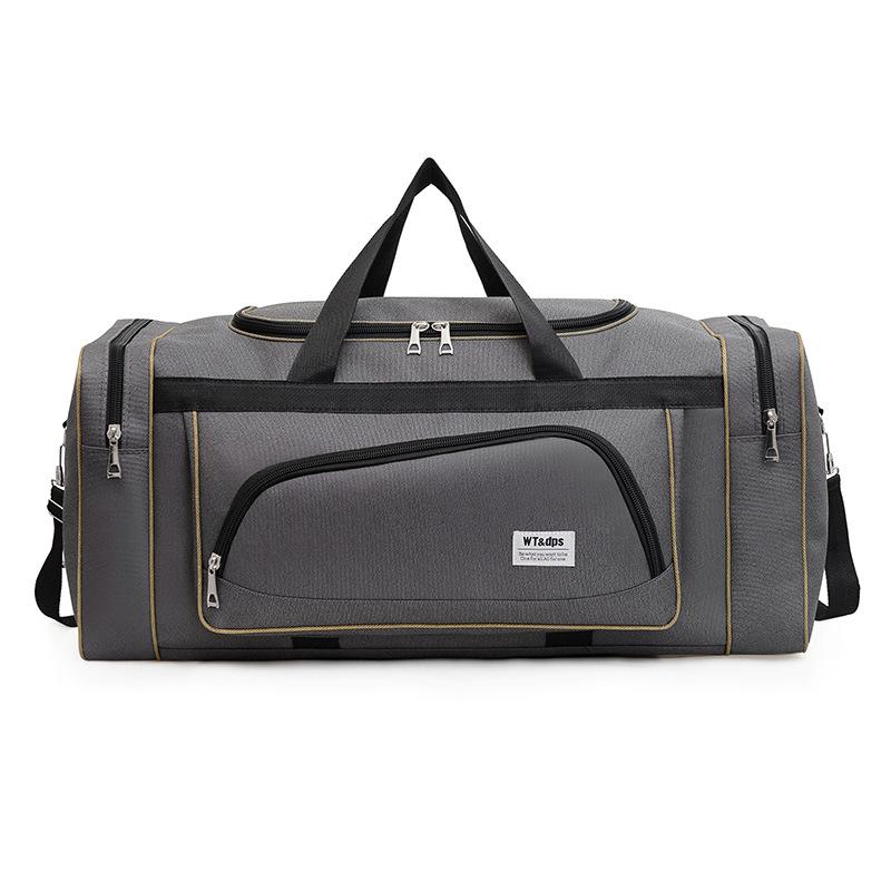 Men s multi-functional large-capacity long and short-distance business trip luggage moving essential multi-pocket storage bag серый