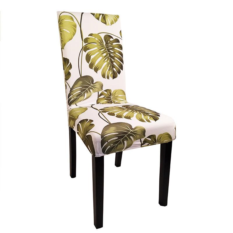 Heißer Verkauf, Halbschnitt, Stuhlhusse, Dekoration, Elastische einteilige bedruckte Stuhlhusse, Haushalt Esszimmerstuhlhusse