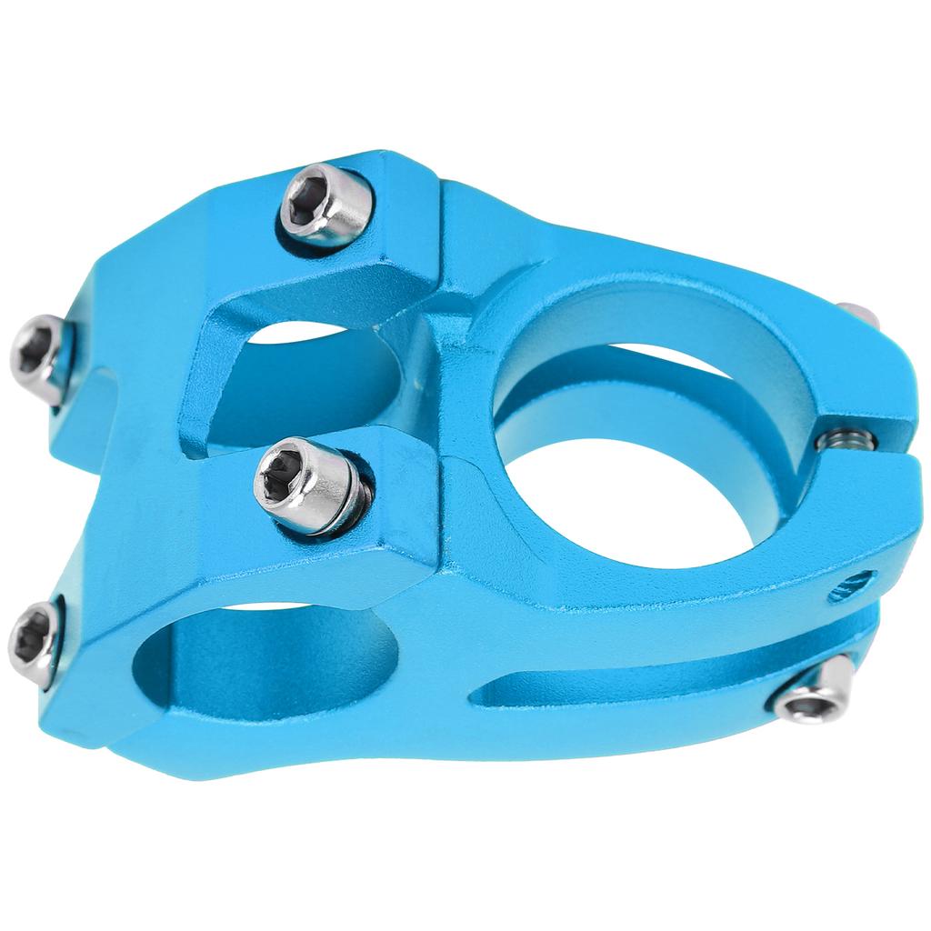 LUNJE 25.4x35MM Rowerowa Kierownica Krótki Mostek Podwyższający Stop Aluminium Rowerowy Pusty MostekNiebieski