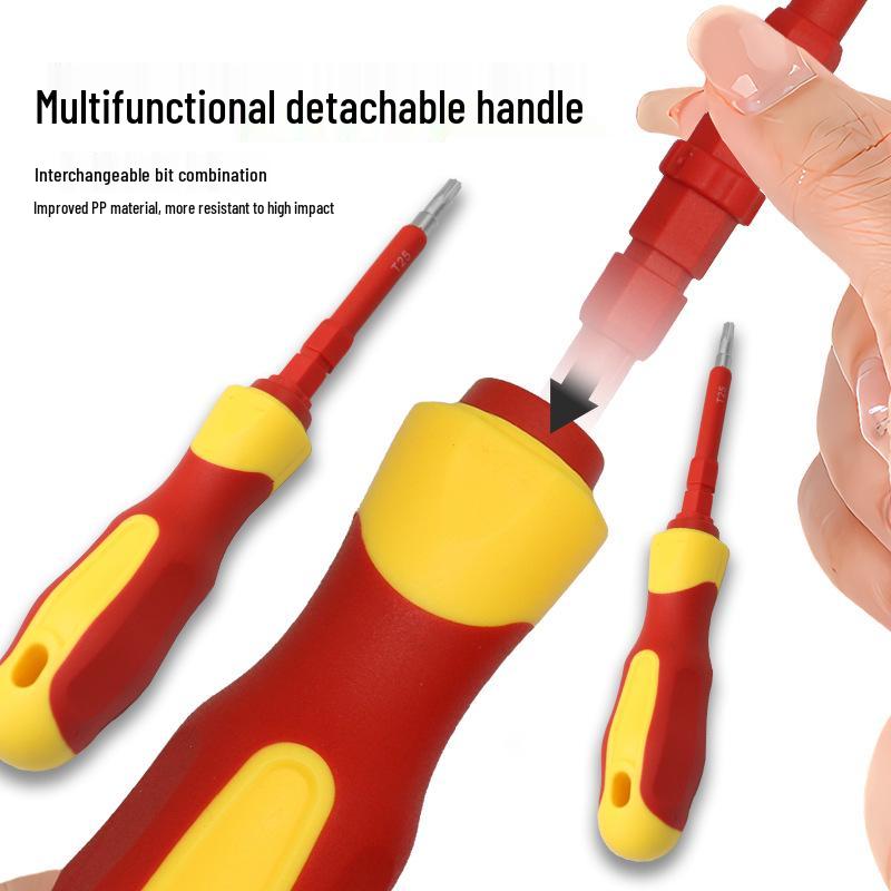 8-teiliges isoliertes Multifunktions-Schraubendreher-Set - Hochspannungsfest, magnetisch, ideal für Elektriker