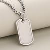 European and American New Military Brand Dog Tag Men's Necklace Color Matching Pendant Versatile for Women