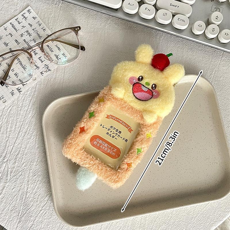 Plush Photocard Holder Cute Photocard Binder 3In Cards Albums For Cards Idol Kpop Cards Protective Case