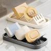 Porte-savon de salle de bain étanche Auto-vidant Support de rangement de cuisine Porte-savon en forme de W Restaurant