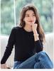 Women's Lyocell Long Sleeve Round Neck Slim-Fit Shirt - New for Spring/Autumn 2026