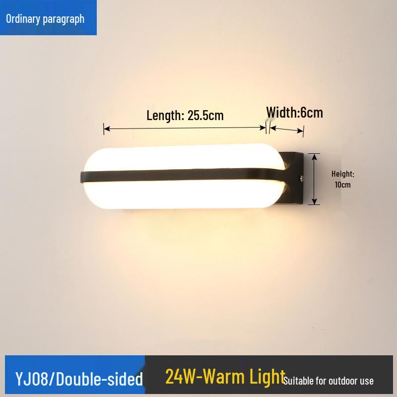 Waterproof LED Motion Sensor Wall Light for Outdoor Hotel, Garden, Villa, Balcony, Courtyard