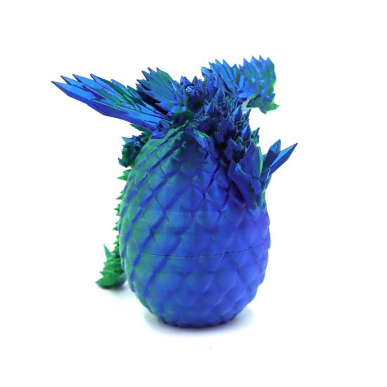 Yousheng 3D Printed Dragon Egg Figurine Movable Joints Flying Dragon Figure Fidget Toy Dragon Egg with Articulated Dragon Inside Decoration Ornament