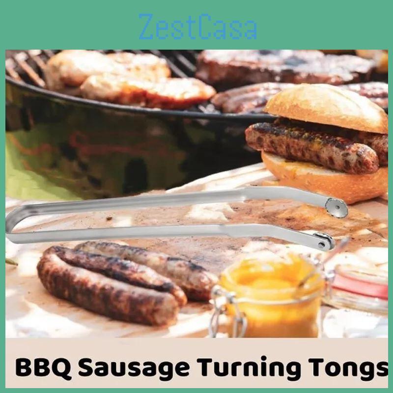 Hochwertige BBQ-Wurstwendezange Langlebig Hitzebeständig Hot-Dog-Wende-Werkzeug