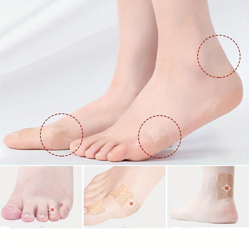 Cerotti per vesciche in gel di silicone, trasparenti, per proteggere il tallone di piedi, mani e dita, sollievo dall'attrito delle scarpe, prevenzione delle vesciche, flessibili e traspiranti.
