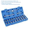 23Pcs Set 3 8in Oil Drain Sump Screw Sleeve Wrench Removal Kit Car Repairing Tool