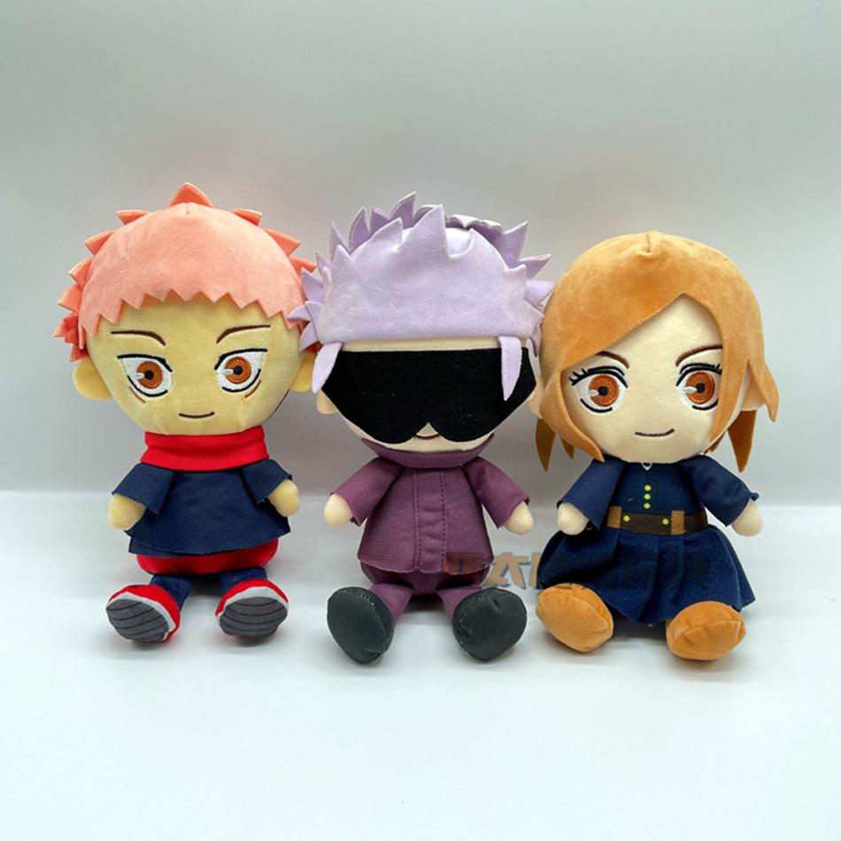 Plush Satoru Gojo Fushiguro Megumi Itadori Yuji Inumaki Toge Anime Figure Stuffed Kawaii Doll Children'S Gift Toy