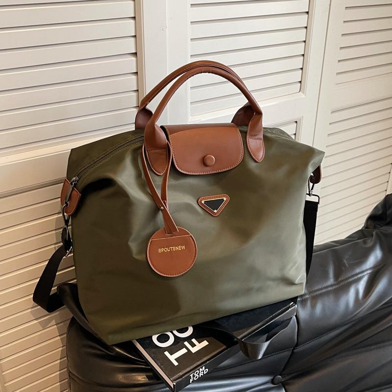 Schoolbag Unisex Green New Men's Single Shoulder Business Travel Bag - Large Capacity Student Shopping Luggage Tote - Women's Handbag Fitness Sports Bag