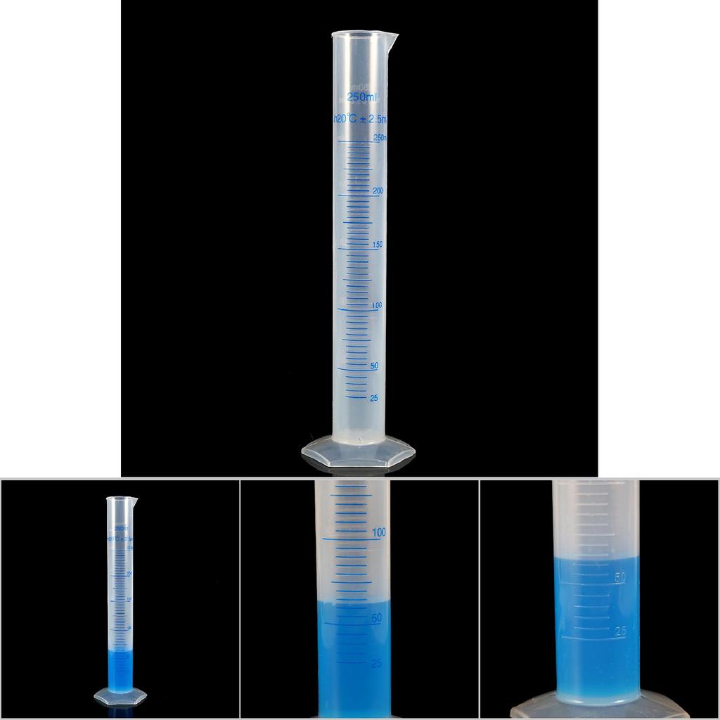 Messzylinder Glas 250ml Kunststoff Messzylinder