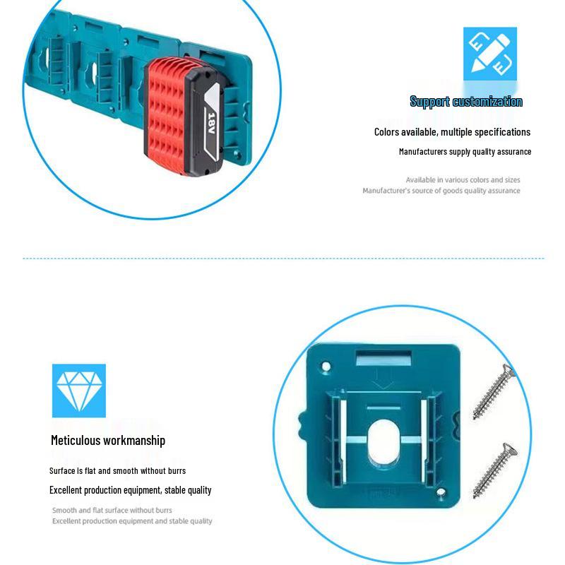 Makita/Bosch 18V Battery Wall Mount Holder (Models BL1850/1840/1830)