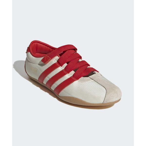 adidas Tokyo Mary Jane Cream White Red Gold Metallic Women Sneakers IH3999