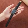 Kompatibles Apple iWatch Armband - Pflanzlich gegerbtes Leder mit Schmetterlingsverschluss