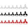 1 stuks ABS Auto Logo Voorgrille Achterklep Embleem Stuurwiel Sticker Voor Mitsubishi Pajero Outlander XL Montero Lancer Triton