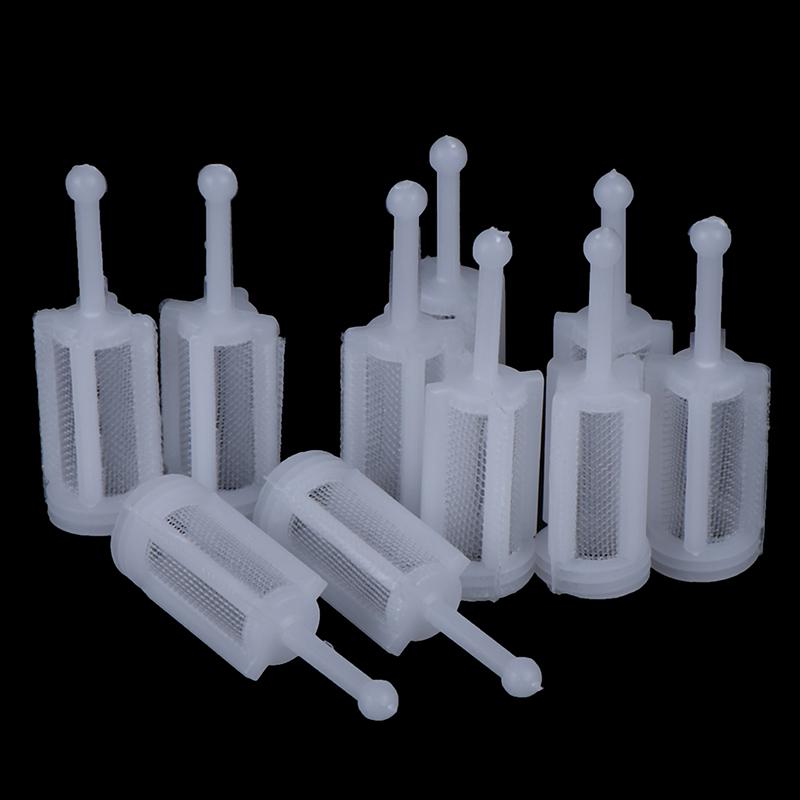 10Pcs Plastic Gravity Type Spray Gun Spray Filter Pot Diameter 11Mm