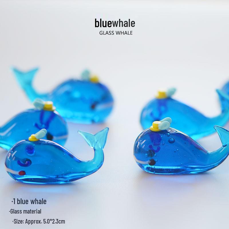 Handcrafted Glass Cartoon Animal Ornaments - Crab & Turtle Decor