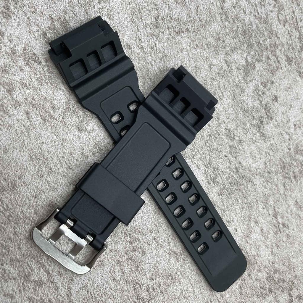 Natural Resin Replacement Watch Strap Casio G Shock Master Men's GG-1000/GWG-100/GSG-100 (Black)