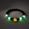 Ocean Wind Luminous Sea Turtle Beaded Bracelet Volcanic Stone Starfish Embellished String Shining Colorful Light Gift