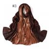 Gradient Striped Pleated Chiffon Scarf Wrap Lightweight Shawl Women Sun Protection Fashion Accessory