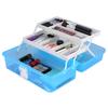 Portable Nail Art Storage Box With Handle Buckle Art Supply Organizer  For Makeup Nail Decoration