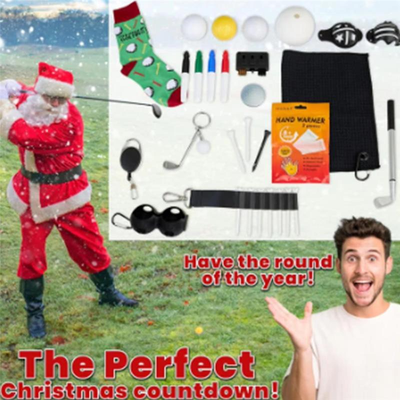 Advent Calendar 2025 Golf Decorations Christmas For Shelf Desk Office Living Room Small Sports Tools