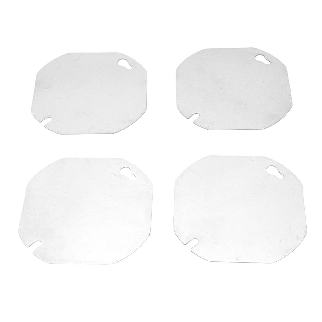 4PCS Octagon Electrical Box Cover Galvanized Steel Blank Flat Metal Junction Box Covers for 4 Inch Octagonal Box