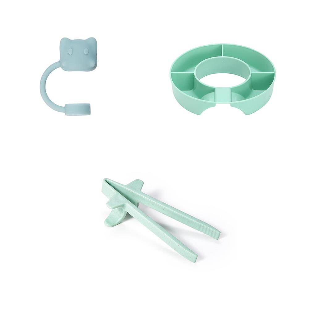 Miska na svačinu Podnos na ovoce a bonbony Nádoba Podnos na jídlo Potravinářský silikon Opakovaně použitelný Kroužek na svačinu Lehký Podnos na bonbony Dávkovač svačin