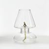 Clear Glass Oil Lamp Cover Candlestick Windproof Candle Holders Oil Lamp Lighting Lantern Lampshade Romantic Home Decor