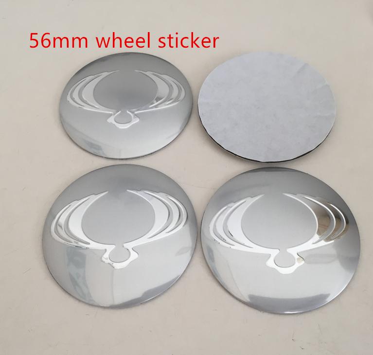 4pcs 56mm 60mm forSsangyong Car Emblem Wheel Hub Center Cap Badge Covers Sticker Styling Accessories
