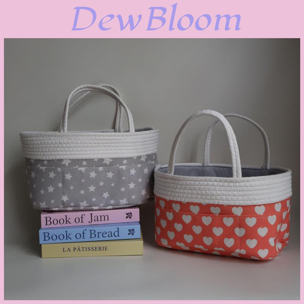 Modern Baby Diaper Basket With Dividers For Toy And Clothing Storage