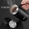 Pure Titanium Thermos Cup Tea Cup Tea Separation Cup With Handle Large Capacity Men's Business Office Water Cup
