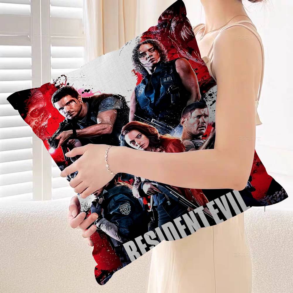 Classic Video Game R-Residents-E-Evils Pillow Gifts Home Office Furnishings Bedroom Sofa Car Cushion Cover Case 45X45Cm