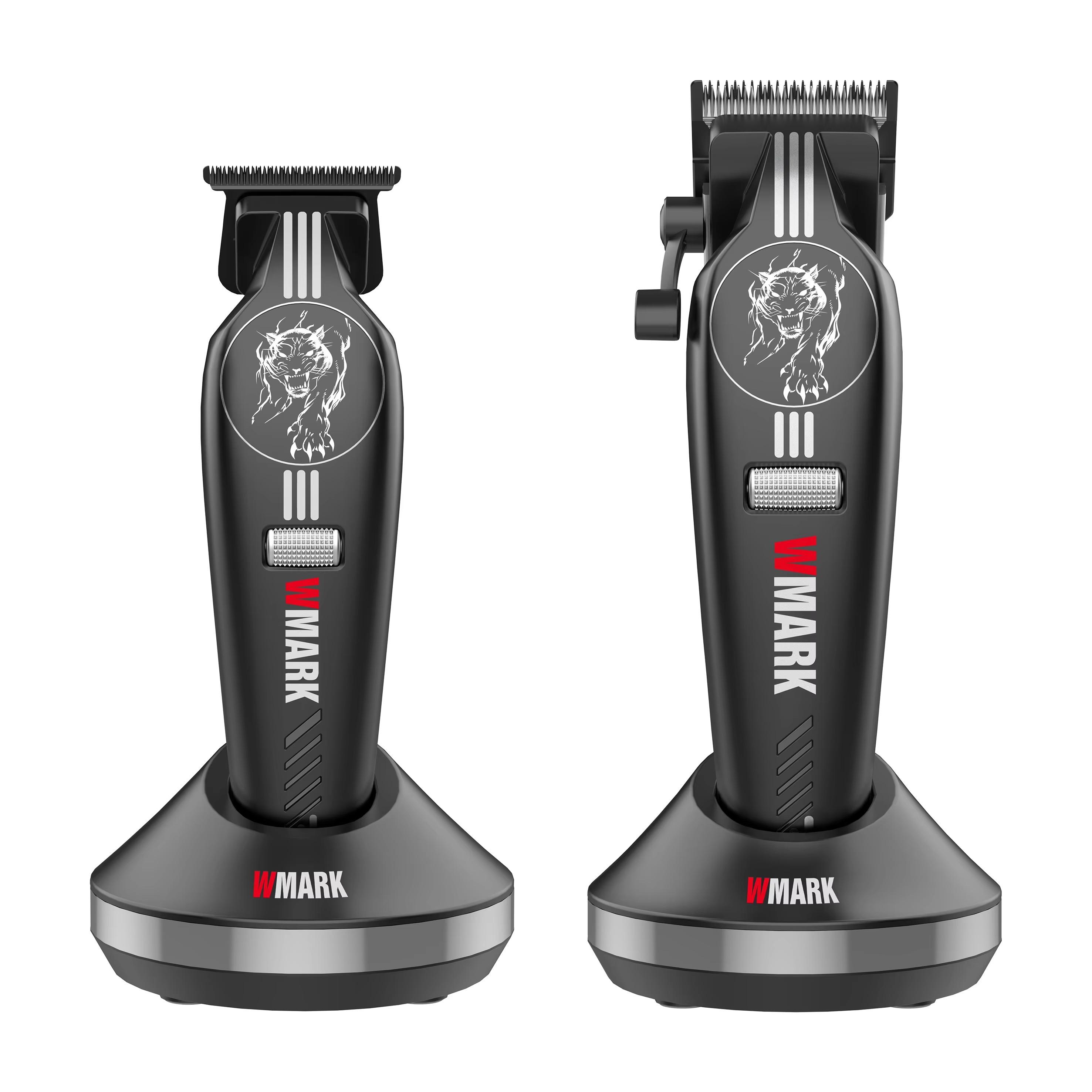 WMARK Hair Trimmer Cordless Hair Clipper Professional Hair Cutting Machine Electric Charging Base Trimmer for Men NG-8634 KIT