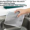 10/5Pcs Wire Dishwashing Rags 20x20cm Rust Removal Cleaning Cloth Scrubbing Pads For Kitchen Pan Wet and Dry