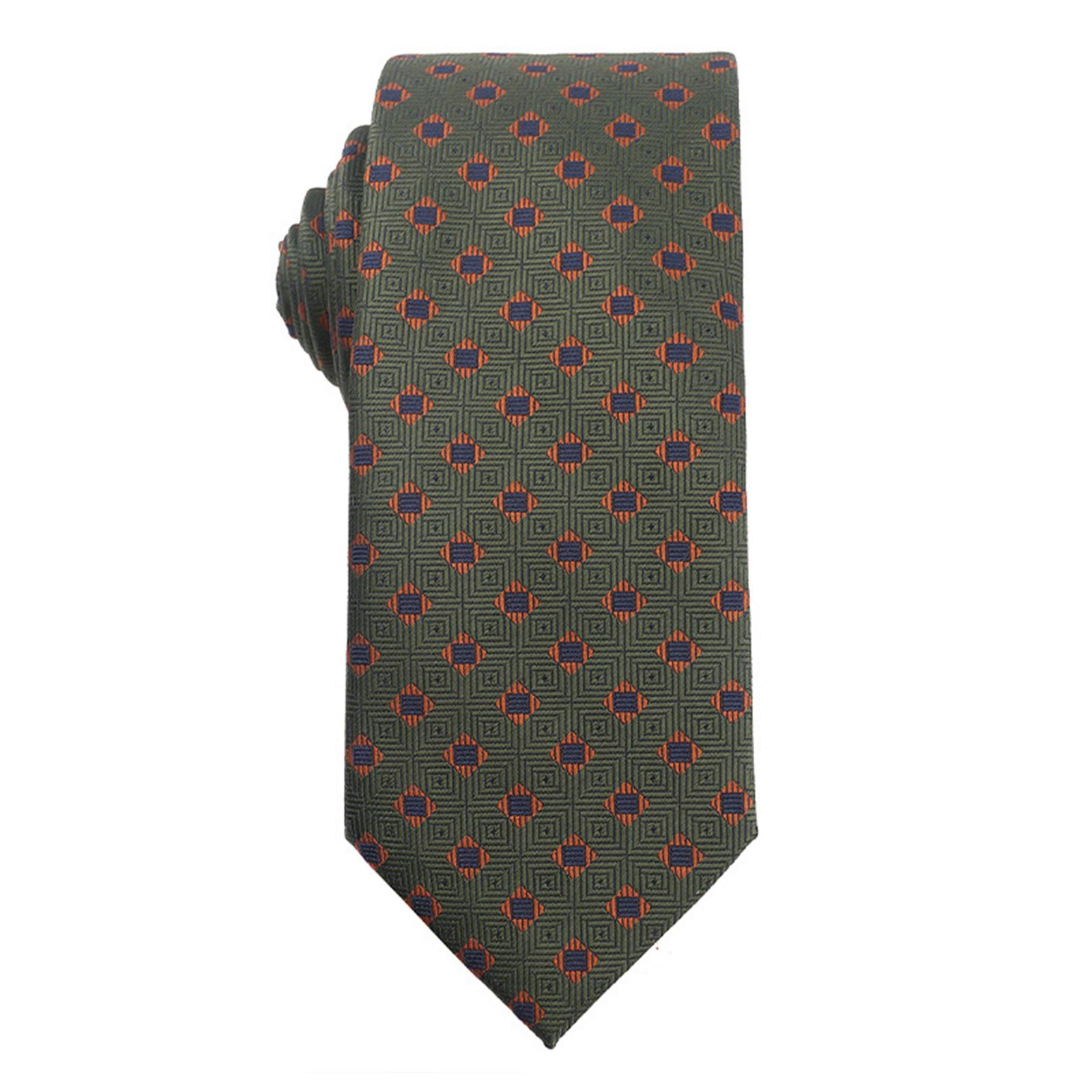

Мужской зеленый оранжевый цвет полиэстер шелковый галстук новинка винтажный цветочный полосатый деловой свадебный банкетный галстук шейный платок C