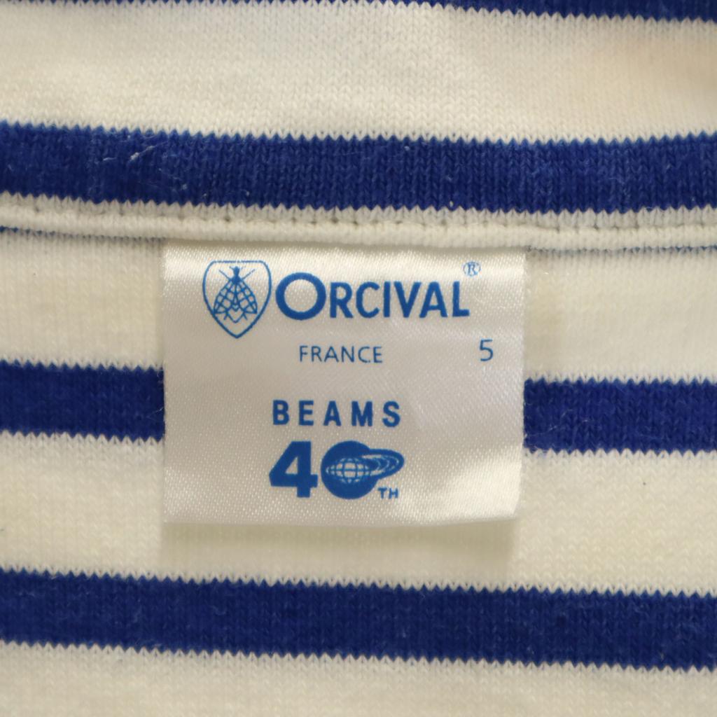 B:MING by BEAMS ORCIVAL 40th Anniversary Special Order Made in Japan Border Pattern Short sleeve Polo shirt Men's Used