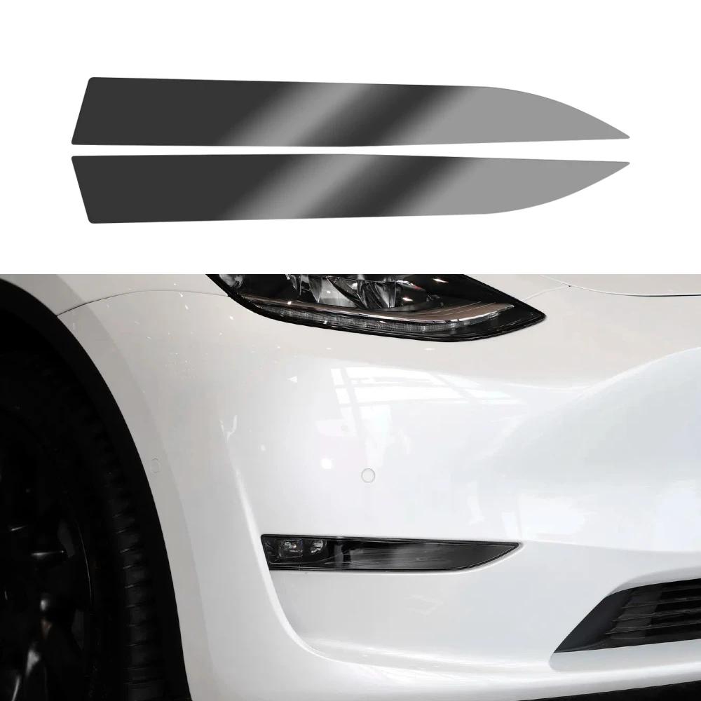 

Для Tesla Model Y - Защита фар Высококачественная ТПУ Защитная пленка Автоаксессуары для фар Противотуманных фар Задних фонарей Black For Foglight