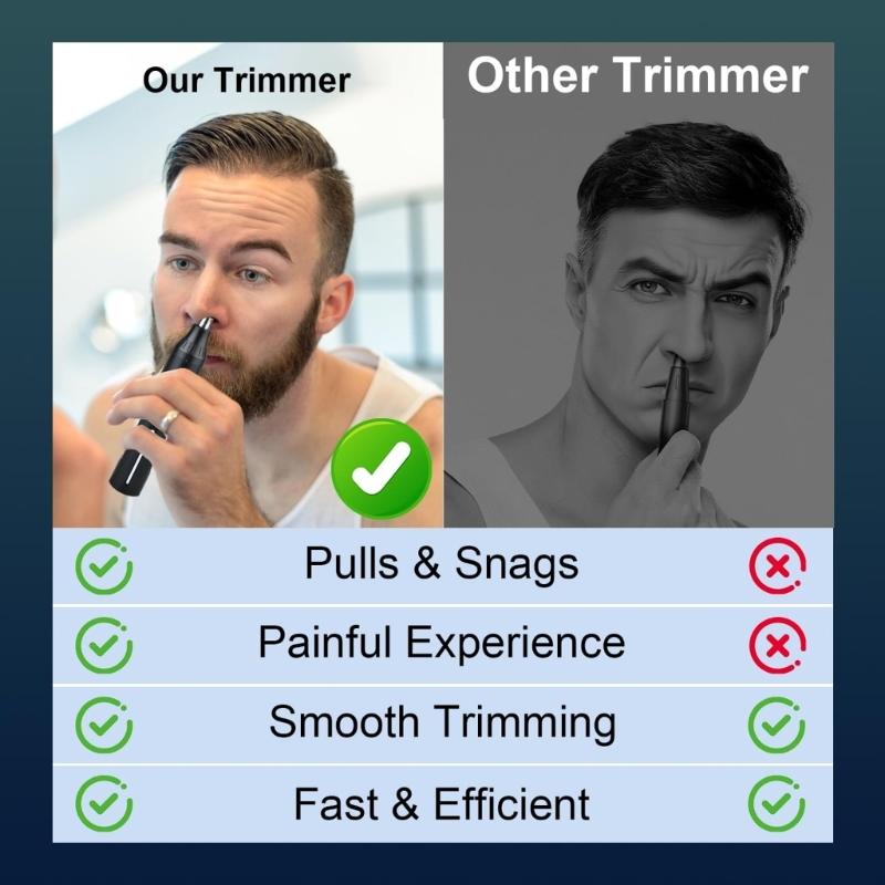 High Speed Cordless Nose Hair Clippers Men Personal Care Tool Rechargeable Eyebrow & Nose Hair Trimmer Enduring