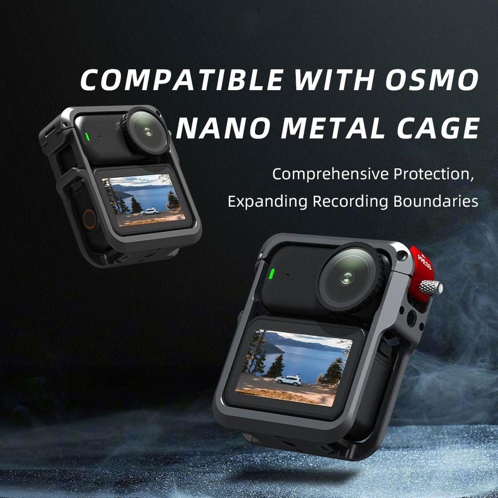 Quick Release Metal Rabbit Cage Expansion Protection for DJI Osmo Nano Action Camera Accessories