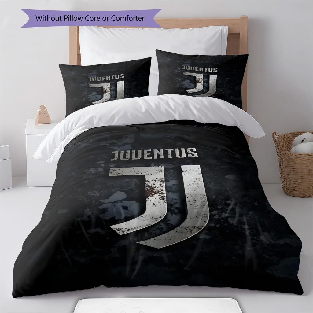 Juventus Sada povlečení Přikrývka Povlak na přikrývku Povlak na polštář Domácí dekorace Narozeninový dárek (1 * povlak na peřinu + 2 * povlak na polštář, bez jádra)