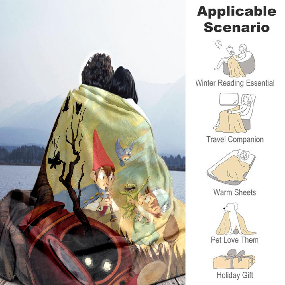 Over the Garden Wall Flannel Blanket, High quality Comfortable for All Seasons, Home Decor, Warmth and Comfort