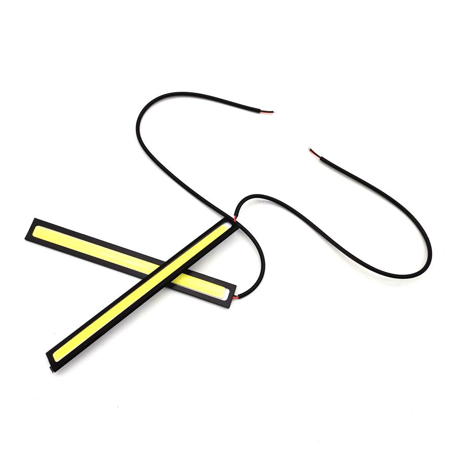 2PCS 12V 14CM COB White Car LED Lights for DRL Fog Driving Lamp