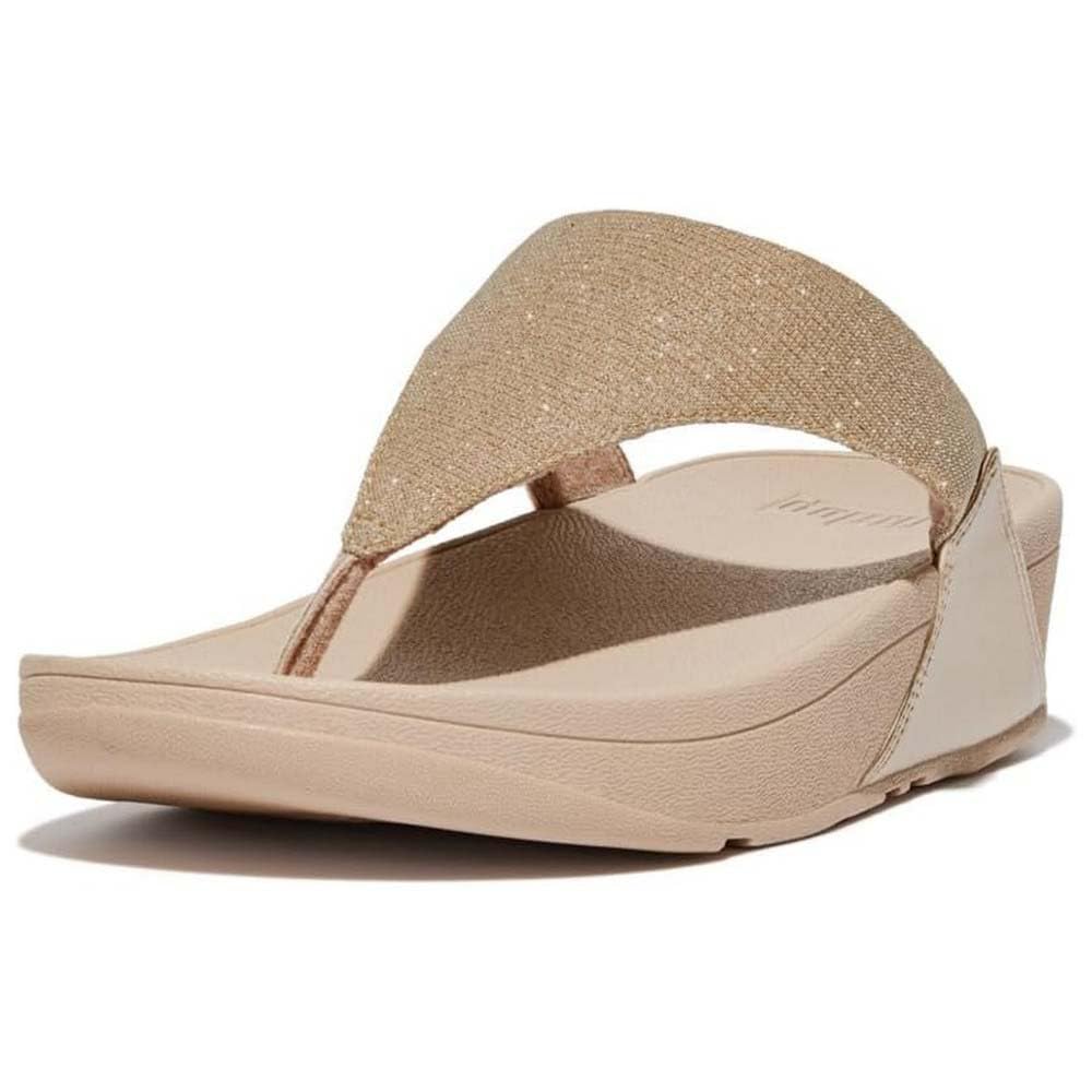 Sandale Fitflop Lulu Shimmerlux cu bară între degete cm, de damă, bej, 24.5
