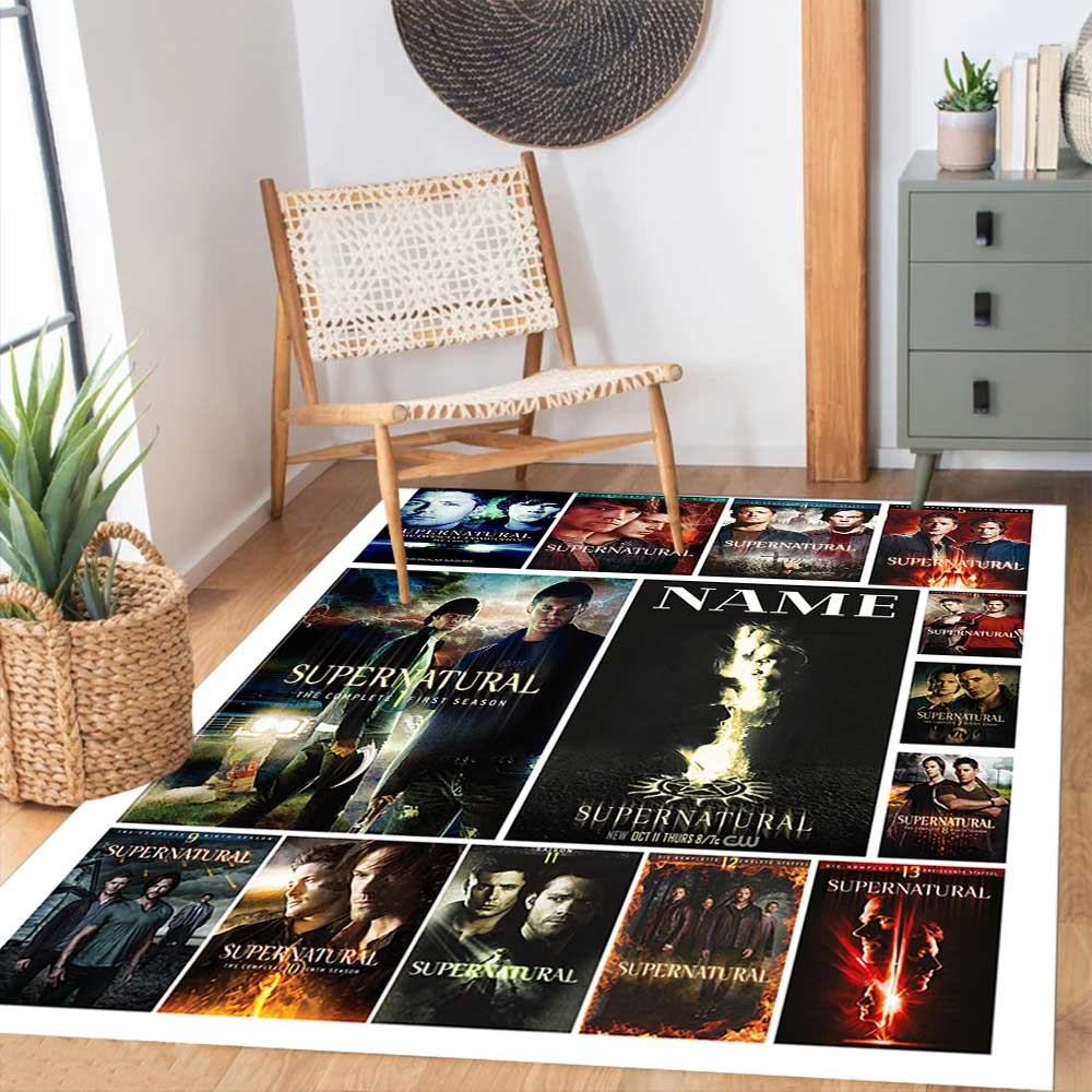 Warnermedia (11) Customize your name rug, office chair cushion, home bedroom living room gift.