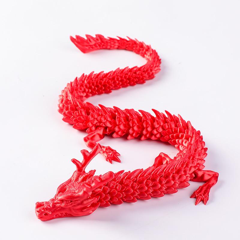 3D Printed Dragon Toy Ornament - Creative Handicraft Gift Figure