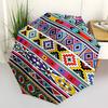 1pc Tribal Pattern Fashionable Automatic Opening/Closing Folding Umbrella with 8 Bones, Windproof Portable, Daily Use140