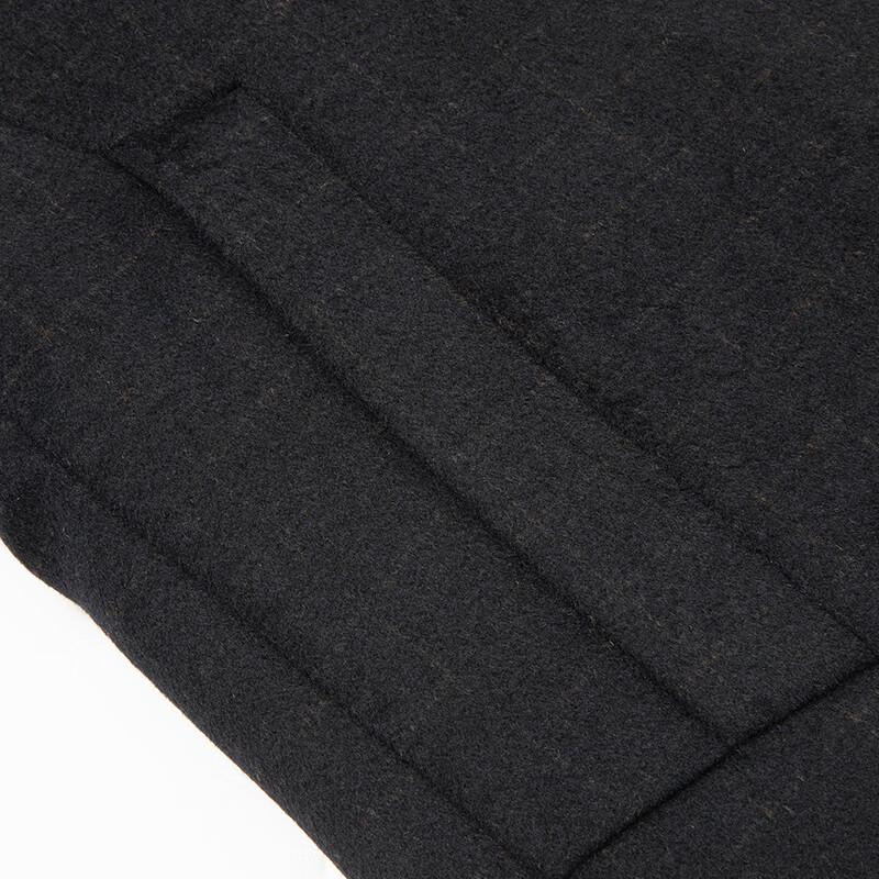 Men's Winter Mid-Length Wool Blend Coat with Goose Down Liner